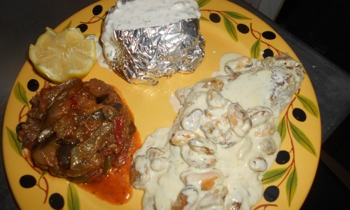 Filet de rouget aux moules