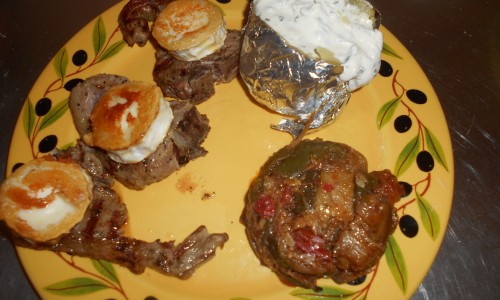 Côtes agneau au chèvre